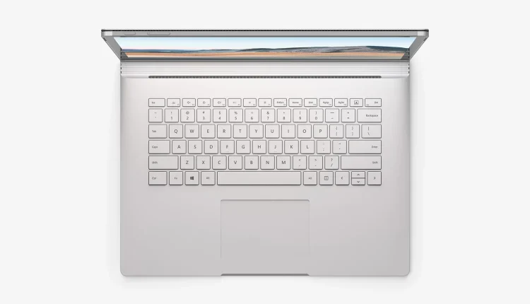 کیبورد سایلنت لپ تاپ سرفیس بوک 3