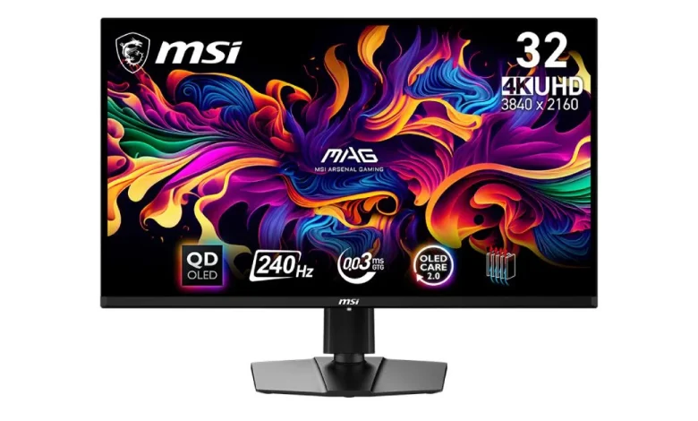 MSI-MAG-321UPX-QD-OLED-gamمانیتور غول گیمینگ MSI MAG 321UPX را با قیمتی باورنکردنی عرضه شد!ing-monitor